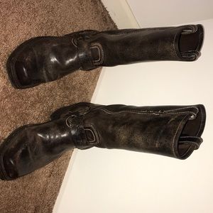 These are Frye boots from the harness collection.
